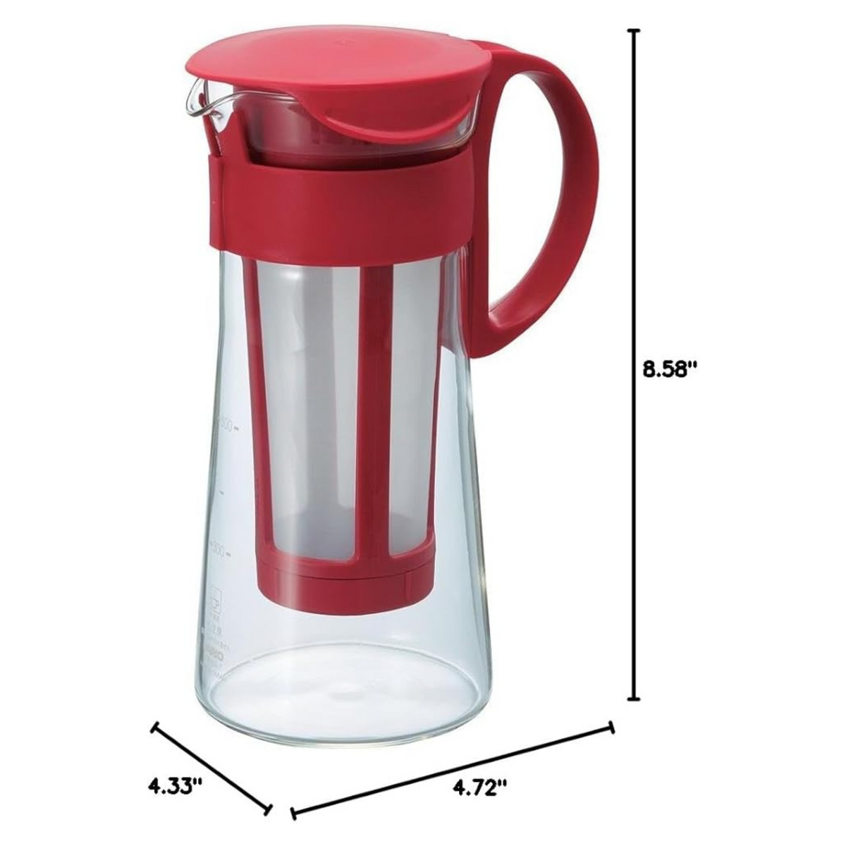 Hario Mizudashi Cold Brew Coffee Maker Red - 600mL
